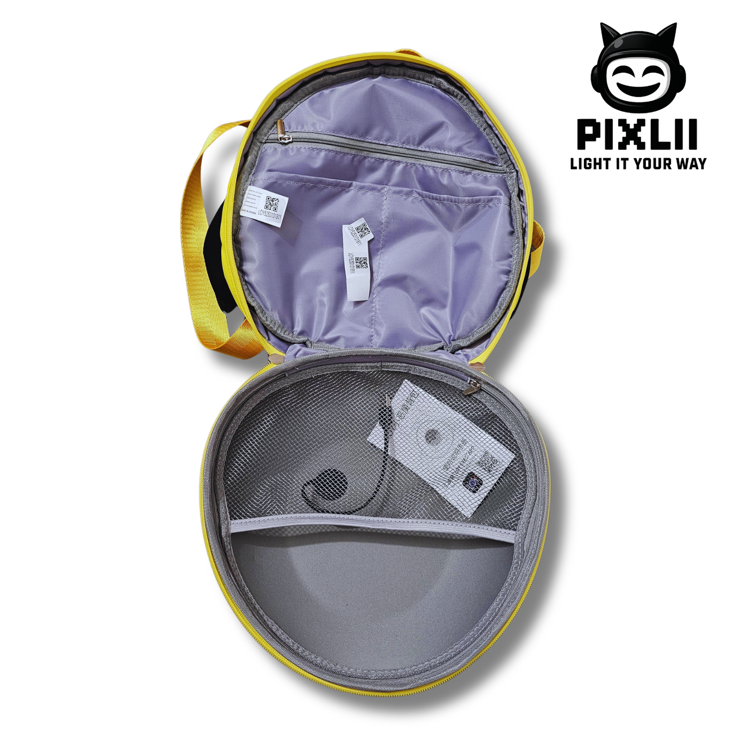 pixlii-led-auge-kind-rucksack-kid-backpack-hohequalitat-highquality-hd-waterproof-wasserdicht-gelb-yellow-innen-inside