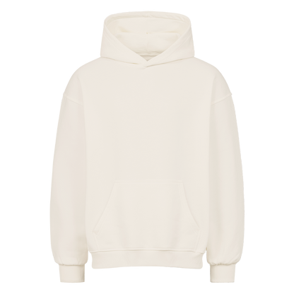 Frontansicht des beige Oversized-Hoodie