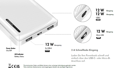 LogiLink Powerbank – 10.000 mAh