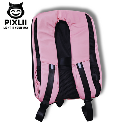 pixlii-led-HD-backpack-motorrad-rucksack-motorcycle-hohequalitat-highqualidy-waterproof-wasserdicht-t3hd-rosa-pink-back-spectra