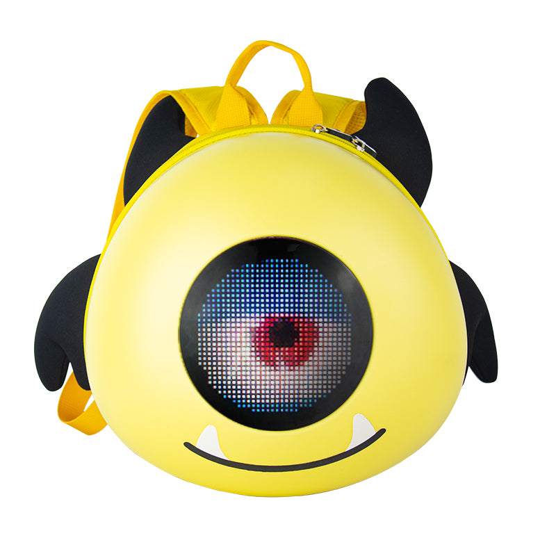 pixlii-led-auge-kind-rucksack-kid-backpack-hohequalitat-highquality-hd-waterproof-wasserdicht-gelb-yellow-3