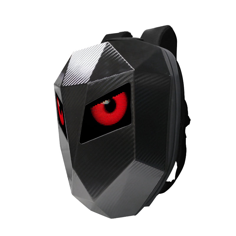 pixlii-led-backpack-motorrad-rucksack-motorcycle-waterproof-wasserdicht-ironman-carbon_rote-augen_seite