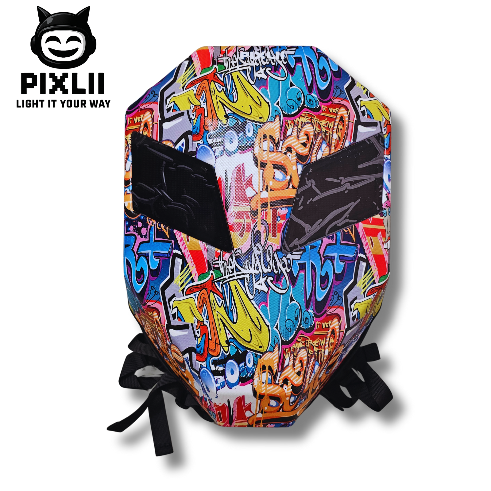 pixlii-led-backpack-motorrad-rucksack-motorcycle-waterproof-wasserdicht-ironman-graffiti-1