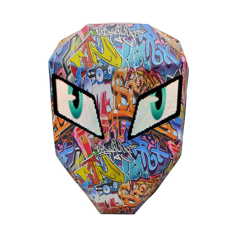 pixlii-led-backpack-motorrad-rucksack-motorcycle-waterproof-wasserdicht-ironman-graffiti-weisse-augen