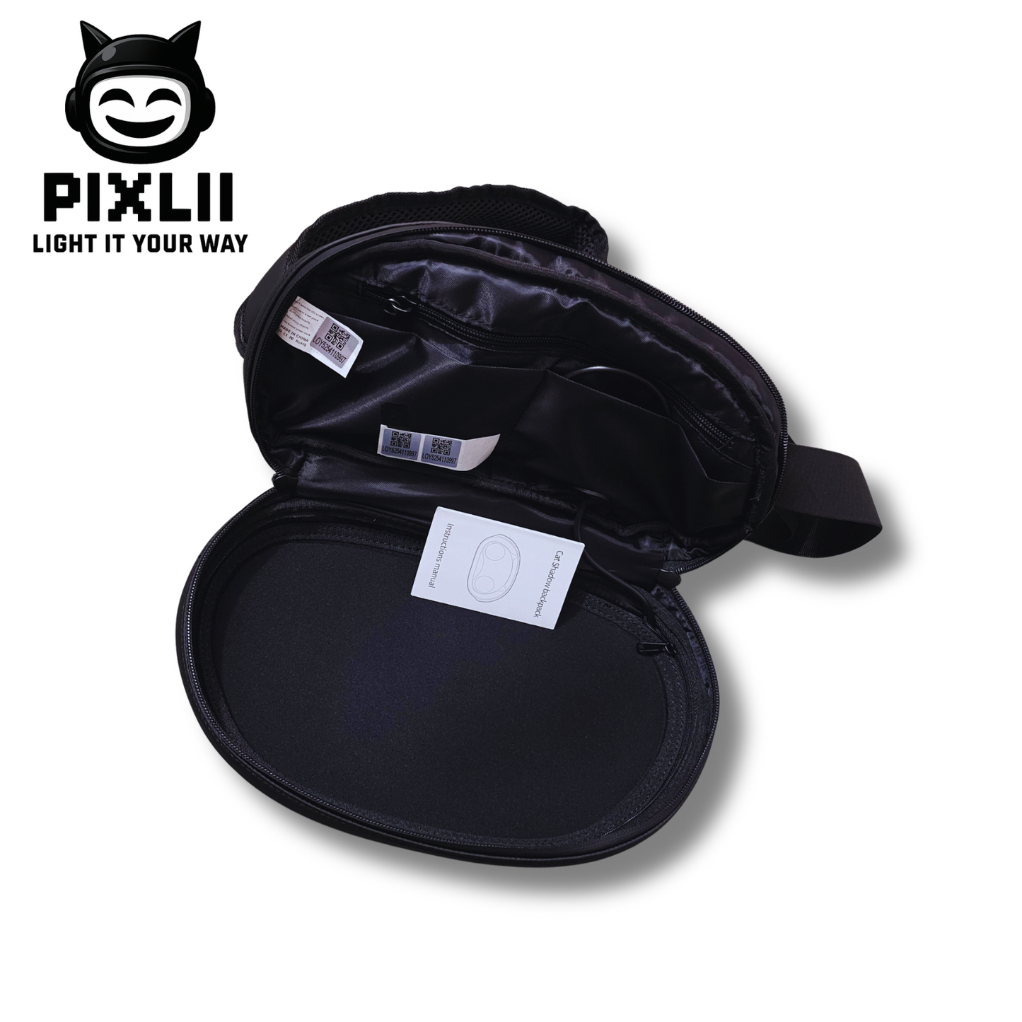 pixlii-led-cool-backpack-waistbag-gurteltasche-motorrad-rucksack-motorcycle-waterproof-wasserdicht-catshadow-innen-inside-2