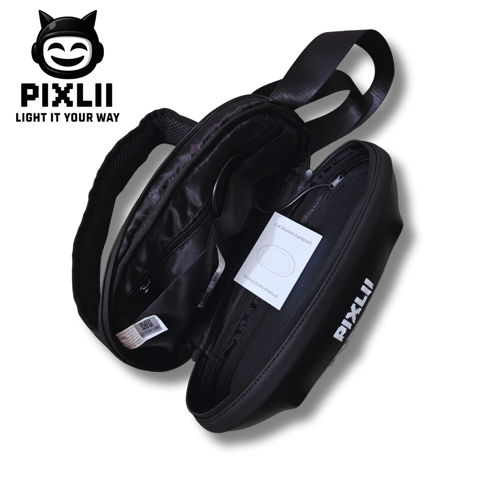 pixlii-led-cool-backpack-waistbag-gurteltasche-motorrad-rucksack-motorcycle-waterproof-wasserdicht-catshadow-innen-inside