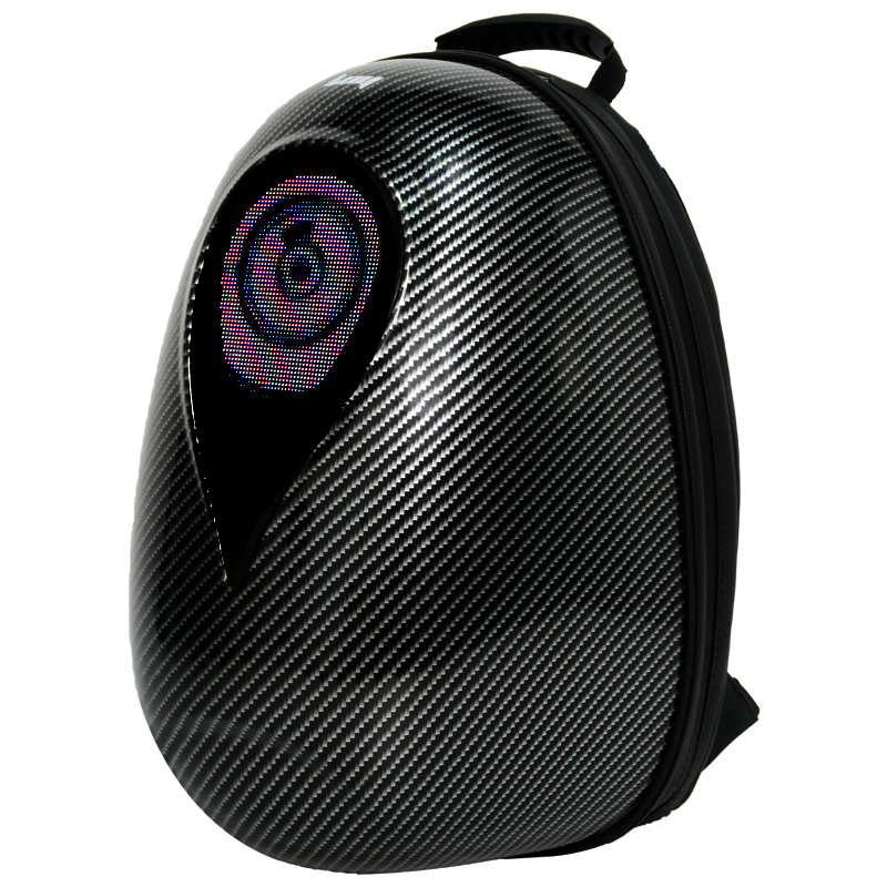pixlii-led-motorrad-rucksack-aura-frauen-carbon-front-right