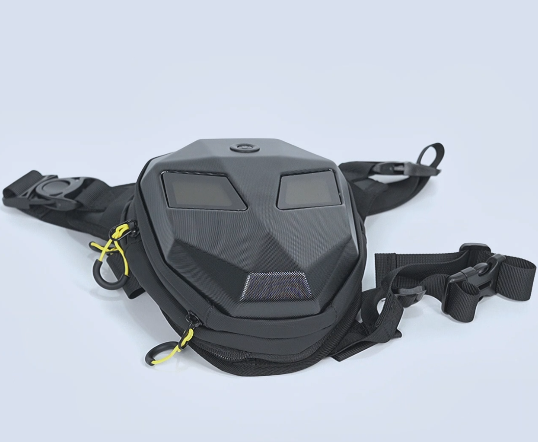 pixlii-led-smart-beintasche-apex-core-motorrad-bike-oberschenkel-tasche-unpacking
