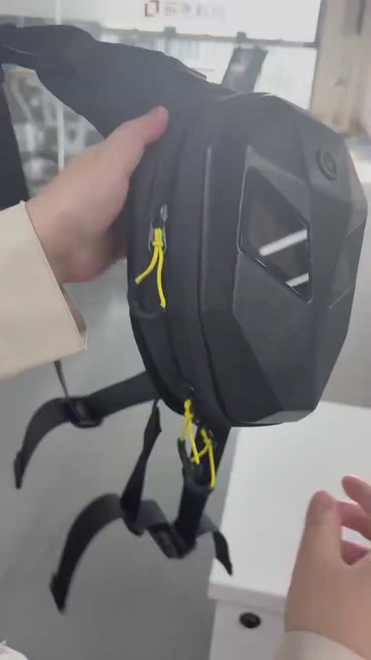 Pixlii-apex-core-smart-beintasche-motorrad-led-bag-oberschenkel-staufach-video